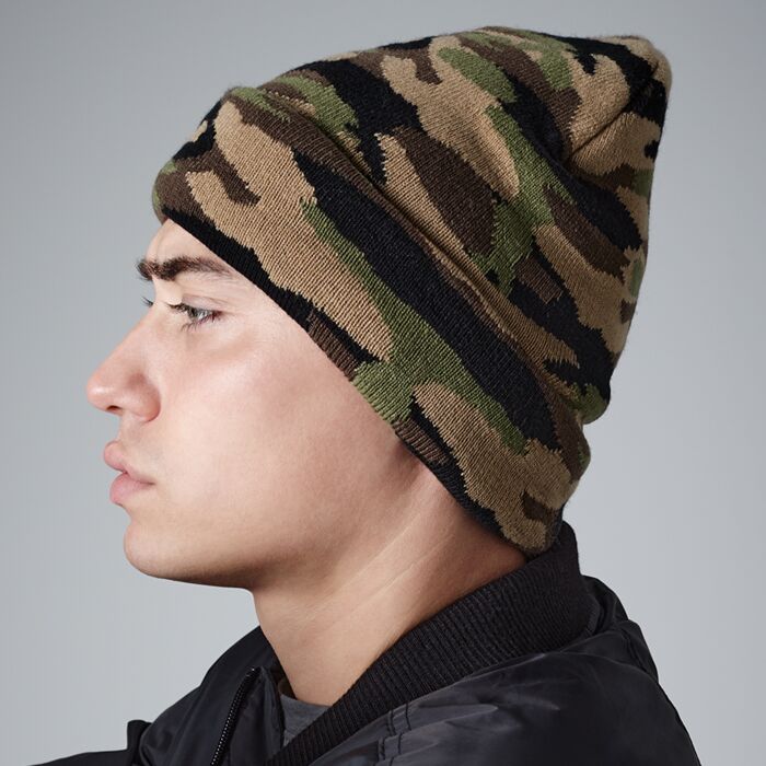 Beechfield Camo Cuffed Beanie Thumbnail