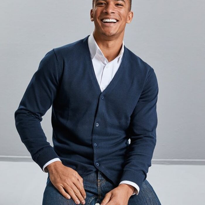 V-neck knitted cardigan Thumbnail